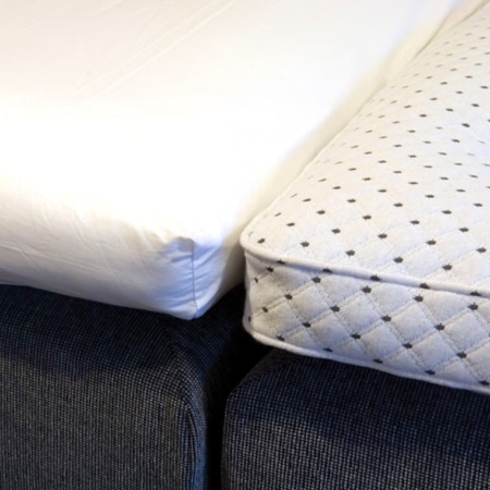 lysdrap hoeslaken percal 200tc katoen wit, voor topmatras