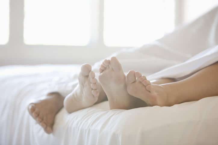Vispring matras met voeten